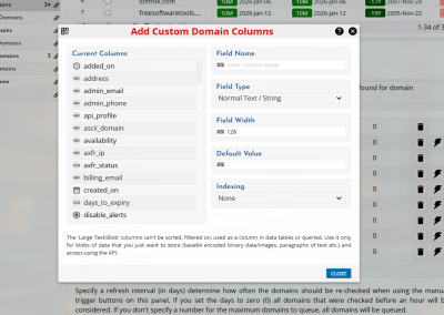 Custom Columns