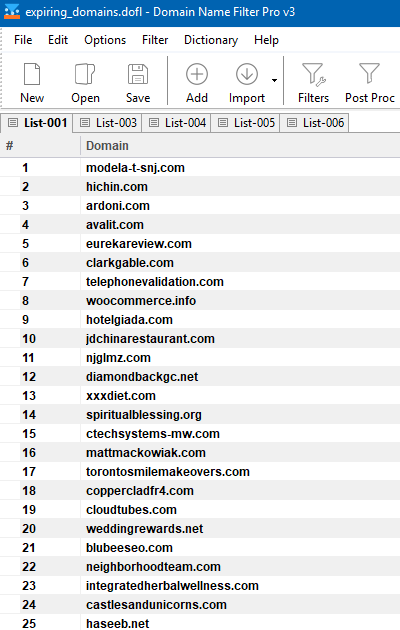 Input List
