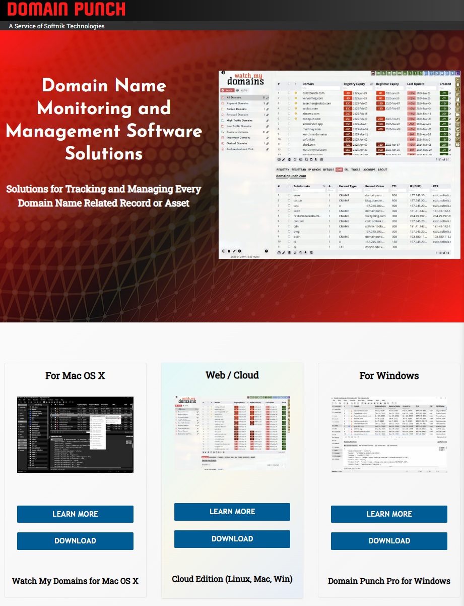 Domain Management Software